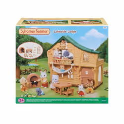 Sylvanian Families Lakeside Lodge, 3 yr(s), Multicolour, Polyvinyl chloride (PVC)
