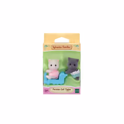 Sylvanian Families Persian Cat Twins, 3 yr(s), Multicolour, Polyvinyl chloride (PVC), Polystyrene, Thermoplastic elastomer (T ...