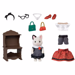 Sylvanian Families Fashion Play Set Town Girl Series - Tuxedo Cat-