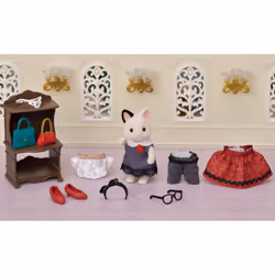 Sylvanian Families Fashion Play Set Town Girl Series - Tuxedo Cat- - Additional view 6