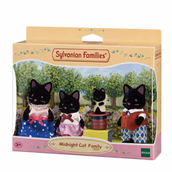 Sylvanian Families Midnight Cat Family, 3 yr(s), Multicolour, Polyvinyl chloride (PVC)