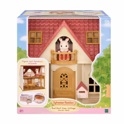 Sylvanian Families Red Roof Cosy Cottage Starter Home, 3 yr(s), Multicolour