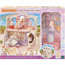 Sylvanian Families Pony's Stylish Hair Salon, Salon & spa, 3 yr(s), Multicolour, HIPS