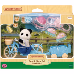 Sylvanian Families Cycle & Skate Set - Panda Girl, 3 yr(s), Multicolour