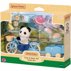 Sylvanian Families Cycle & Skate Set - Panda Girl