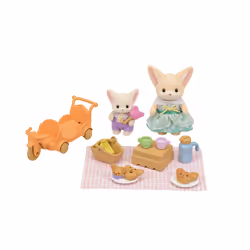 Sylvanian Families Sunny Picnic Set -Fennec Fox Sister & Baby