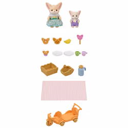 Sylvanian Families Sunny Picnic Set -Fennec Fox Sister & Baby - Additional view 4