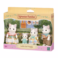 Sylvanian Families Latte Cat Family, 3 yr(s), Multicolour, Polyvinyl chloride (PVC)