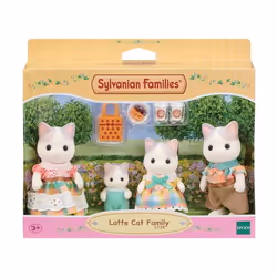 Sylvanian Families Latte Cat Family