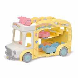 Sylvanian Families Rainbow Fun Nursery Bus, Bus, 3 yr(s), Multicolour