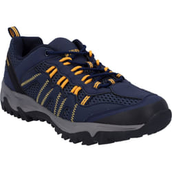 ) Hi-Tec Jaguar Polyester Men's Navy/Yellow Hiking Boots - Blue, 8 (Adults'