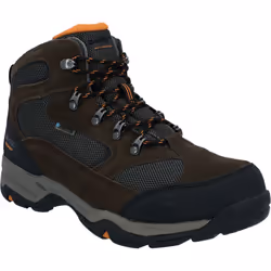 ) Hi-Tec Storm Wide Suede Men's Dark Chocolate/Dark Taupe Hiking Boots - Brown, 9 (Adults'