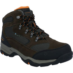 ) Hi-Tec Storm Wide Suede Men's Dark Chocolate/Dark Taupe Hiking Boots - Brown, 10 (Adults'