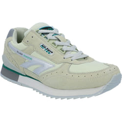 ) Hi-Tec Silver Shadow OG PU Suede Men's Silver/Grey/Green Trainers - Silver, 9 (Adults'