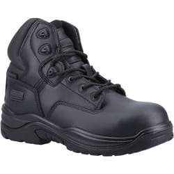 ) Magnum Responder Leather Black Safety Boots - Black, 10 (Adults'