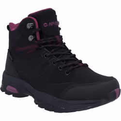 , Black/Burgundy) Jackdaw Mid WP Black/Burgundy Waterproof The Duke of Edinburghs Award Recommend Walking Boots - 7 (Adults'