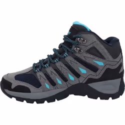 ) Hi-Tec Corzo Mid PU Suede Women's Graphite Grey/Dark Red Hiking Boots - Grey, 8 (Adults'