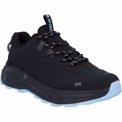 , Black/Blue Fog) Fuse Trek Black/Blue Fog Waterproof Womens lace-Up Walking Shoes - 4 (Adults'