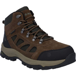 ) Hi-Tec Bandera Expedition Mid Wide Leather Men's Smokey Brown/Khaki Hiking Boots - Brown, 12 (Adults'