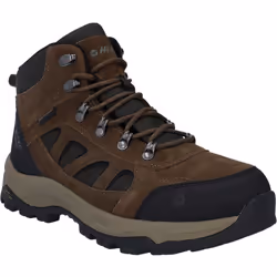 ) Hi-Tec Bandera Expedition Mid Wide Leather Men's Smokey Brown/Khaki Hiking Boots - Brown, 13 (Adults'