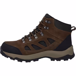 ) Hi-Tec Bandera Expedition Mid Wide Leather Men's Smokey Brown/Khaki Hiking Boots - Brown, 13 (Adults'
