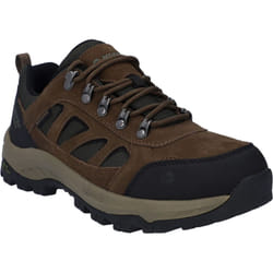 ) Hi-Tec Bandera Expedition Low Leather Men's Smokey Brown/Khaki Hiking Boots - Brown, 9 (Adults'