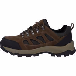) Hi-Tec Bandera Expedition Low Leather Men's Smokey Brown/Khaki Hiking Boots - Brown, 13 (Adults'