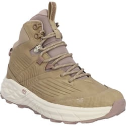 ) Hi-Tec Fuse Trek Mid Polyester Women's Taupe/Whitecap Grey/Warm Taupe Hiking Boots - Brown, 7 (Adults'
