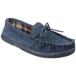 Cotswold Suede Alberta Slipper / Mens Slippers - 8 UK, Navy