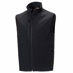 Russell Mens 3 Layer Soft Shell Gilet Jacket - XS, Black