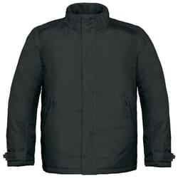 B&C Mens Real+ Premium Windproof Thermo-Isolated Jacket (Waterproof PU Coating) - 2XL, Black