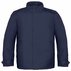 B&C Mens Real+ Premium Windproof Thermo-Isolated Jacket (Waterproof PU Coating) - 2XL, Navy Blue