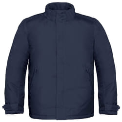 B&C Mens Real+ Premium Windproof Thermo-Isolated Jacket (Waterproof PU Coating) - 2XL, Navy Blue