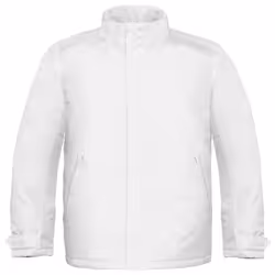 B&C Mens Real+ Premium Windproof Thermo-Isolated Jacket (Waterproof PU Coating) - S, White