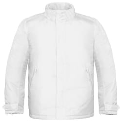 B&C Mens Real+ Premium Windproof Thermo-Isolated Jacket (Waterproof PU Coating) - S, White