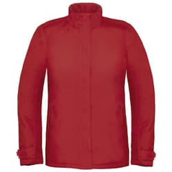 B&C Womens/Ladies Premium Real+ Windproof Waterproof Thermo-Isolated Jacket - S, Deep Red