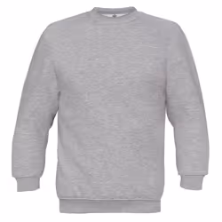 B&C Unisex Set In Modern Cut Crew Neck Sweatshirt - S, Heather Grey