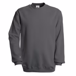 B&C Unisex Set In Modern Cut Crew Neck Sweatshirt - S, Steel Grey