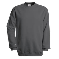 B&C Unisex Set In Modern Cut Crew Neck Sweatshirt - S, Steel Grey
