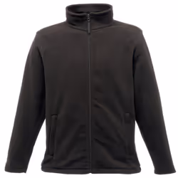 Regatta Mens Plain Micro Fleece Full Zip Jacket (Layer Lite) - M, Black