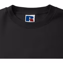 Russell Mens Authentic Sweatshirt (Slimmer Cut) - L, Black