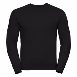 Russell Mens Authentic Sweatshirt (Slimmer Cut) - 2XL, Black