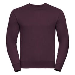 Russell Mens Authentic Sweatshirt (Slimmer Cut) - 2XL, Burgundy