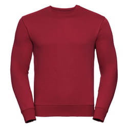Russell Mens Authentic Sweatshirt (Slimmer Cut) - M, Classic Red