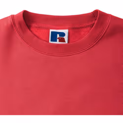 Russell Mens Authentic Sweatshirt (Slimmer Cut) - L, Classic Red