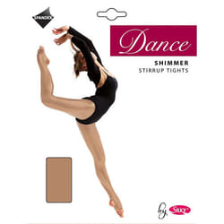 Silky Girls Dance Shimmer Stirrup Tights (1 Pair) - 9-11 Years, Toast