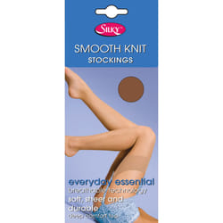 , Mink) Silky Womens/Ladies Smooth Knit Stockings (1 Pairs) - Medium (5ft-5ft8â