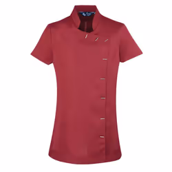 Premier Womens/Ladies *Orchid* Tunic / Health Beauty & Spa / Workwear - 16, Burgundy