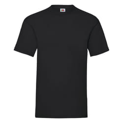 Fruit Of The Loom Mens Valueweight Short Sleeve T-Shirt - 5XL, Black