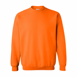 Gildan Heavy Blend Unisex Adult Crewneck Sweatshirt - L, Safety Orange